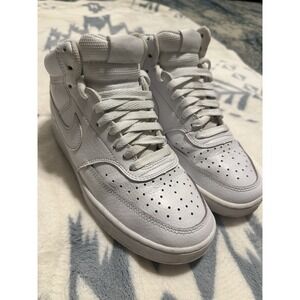 Nike Air Force One Court Vision Mid CD5436-100 Men's Size 8.5 Womens 10 White
